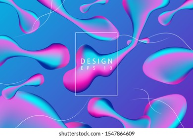 Liquid backgrounds, blue and pink, suitable for backgrounds, covers, textures and so on