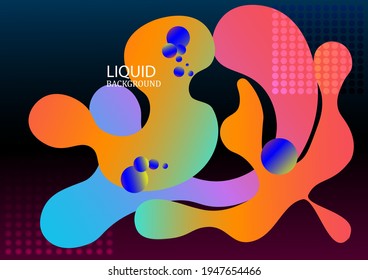 Liquid backgrounds, moving objects, soft gradients, vector illustrations, for advertising design, to create wallpapers.