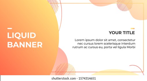 LIQUID BANNED WITH GRADIENT COLOR