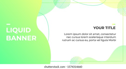 LIQUID BANNED WITH GRADIENT COLOR