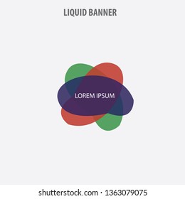 liquid banner background green