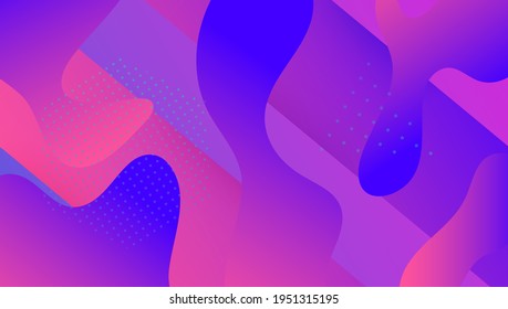 Cartel líquido. Marco gráfico. 3d Diseño del arcoiris. Fondo Violeta Vibrante. Textura mínima. Página de aterrizaje ondulado. Portada digital. Fondo tecnológico. Banner de líquido magenta