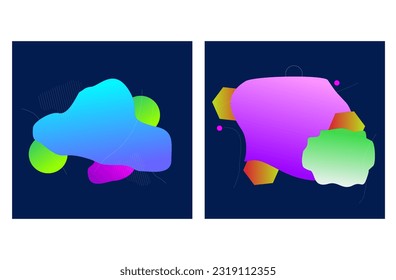 Liquid Banner Vector. Entdecken Sie farbenfrohe Flüssig-Banner-Muster