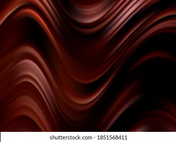 
Liquid beautiful shapes composition Abstract flow wavy background Chocolate color waves