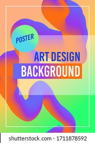 Liquid blended fluid color path. Abstract 3d multicolored shape. Vibrant gradient curved stream. Vector artistic illustration. Vector illustration