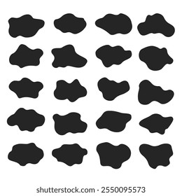 Conjunto de Formas orgánicas variantes Vector