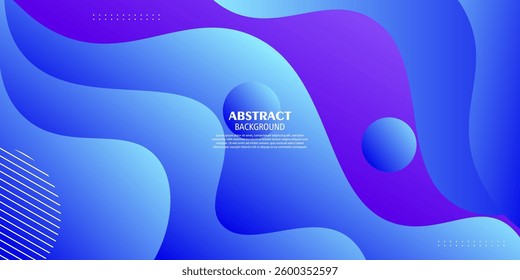 Liquid blue 3D background. Blue and purple gradient 3D design. Modern trendy color geometric pattern. Colorful geometric poster background. Vector Eps10