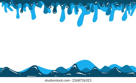 Fondo de ilustración abstracto de color azul líquido, patrón de onda de textura. Perfecto para fondos de pantalla de sitios web, carteles, tarjetas de invitación, portadas de libros