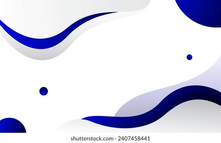 Diseño de fondo de color azul líquido. Composición de formas fluidas. Vector Eps10