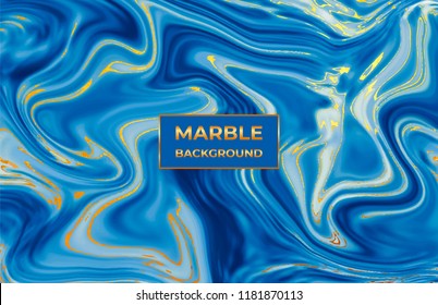 Liquid blue marble texture. Ink ripples watercolor design. Fluid background for celebration, flyer, placard, party, social media, invitation, birthday, wedding, banner, poster
