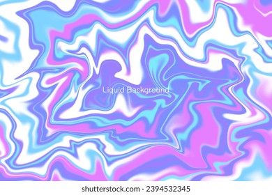 Liquid Blue And Purple Watercolor Pattern Texture Background. Vector Illustration. Wallpaper. Backdrop. Banner