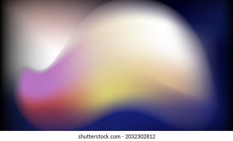 flüssiger unscharfer Hintergrund. Abstrakte, farbige Formen. Vektorgrafik