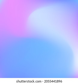 Malla De Gradiente De Swirl Violeta Fría Cálida Y Borrosa. Fondo de degradado del fluido azul de la luz del sol. Papel de tapiz de color rosa dinámico de agua índigo pastel. Imagen de diseño de color de la curva de lavanda del cielo ondulado.