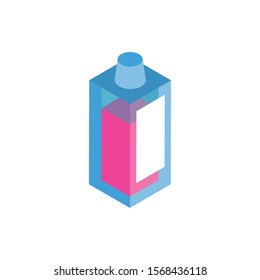 liquid bottle makeup product isolated icon vector illustration design