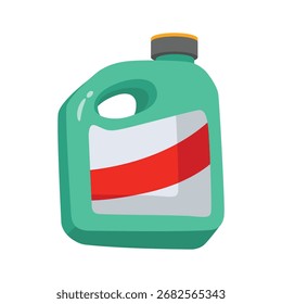 Botella líquida para el mantenimiento de la plomería o de la tubería, diseño del Vector del limpiador del drenaje