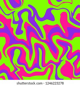 Liquid bright trendy seamless pattern. Vector illustration