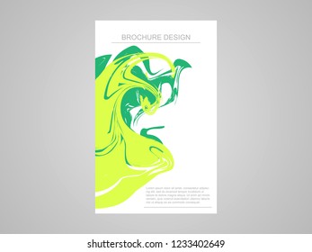 Liquid brochure cover background. Modern cover design.