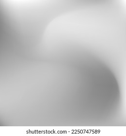 Fondo De Gradiente Oscuro Y Oscuro De Calma Líquida. Textura borrosa de la curva de aluminio de agua gris. Fondo dinámico de luz fluida plateada. Malla de gradiente ondulada ondulada metálica ondulada con cielo ondulado.