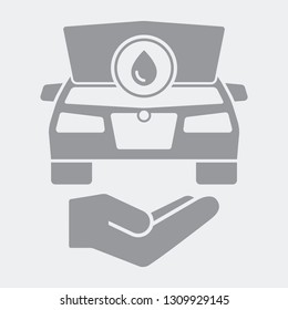 Liquid car check icon