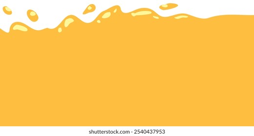 Respingo De Caramelo Líquido. Abacaxi Laranja Suco Splash. Mango Suco Splash. Ilustração de vetor líquido estilo desenho animado.