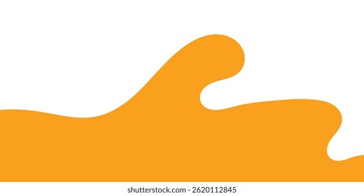 Respingo De Caramelo Líquido. Abacaxi Laranja Suco Splash. Mango Suco Splash. Ilustração de vetor líquido estilo desenho animado.