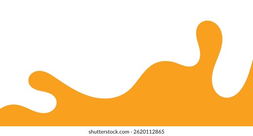 Respingo De Caramelo Líquido. Abacaxi Laranja Suco Splash. Mango Suco Splash. Ilustração de vetor líquido estilo desenho animado.