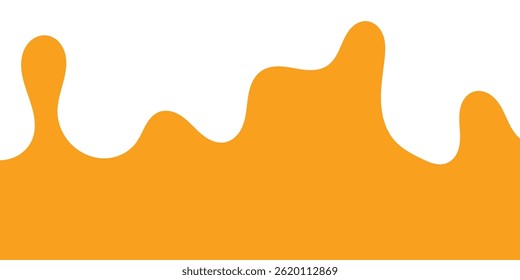 Respingo De Caramelo Líquido. Abacaxi Laranja Suco Splash. Mango Suco Splash. Ilustração de vetor líquido estilo desenho animado.