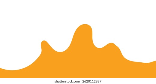 Respingo De Caramelo Líquido. Abacaxi Laranja Suco Splash. Mango Suco Splash. Ilustração de vetor líquido estilo desenho animado.