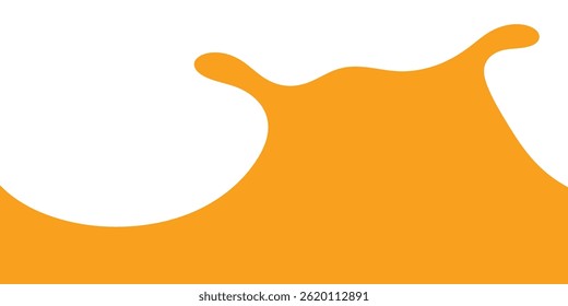 Respingo De Caramelo Líquido. Abacaxi Laranja Suco Splash. Mango Suco Splash. Ilustração de vetor líquido estilo desenho animado.