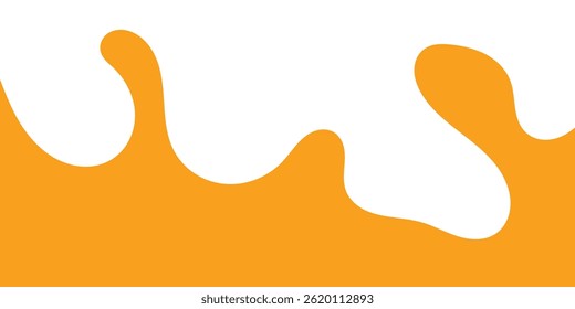 Respingo De Caramelo Líquido. Abacaxi Laranja Suco Splash. Mango Suco Splash. Ilustração de vetor líquido estilo desenho animado.