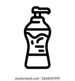 liquid chocolate candy food line icon vector. liquid chocolate candy food sign. isolated contour symbol black illustration
