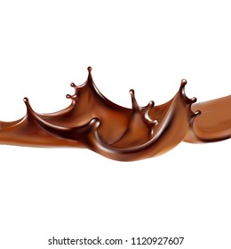 liquid chocolate, caramel or cocoa illustration vector
