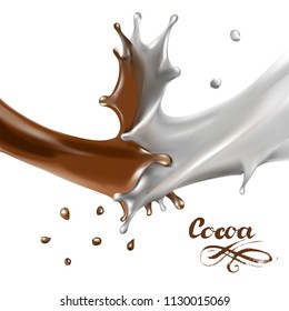 liquid chocolate, caramel or cocoa illustration vector
