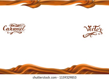 liquid chocolate, caramel or cocoa illustration vector

