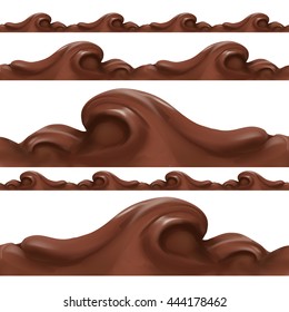 liquid chocolate, caramel or cocoa illustration