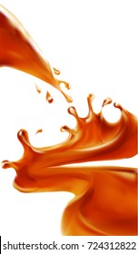 liquid chocolate, caramel or cocoa illustration texture vector