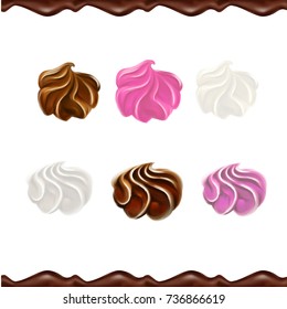 liquid chocolate, caramel or cocoa illustration texture vector