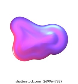 Forma 3D cromada líquida com vibração Y2K metálica. Reflexão abstrata e luz fluída criam uma textura brilhante em forma de cromo 3D.