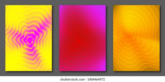 Liquid color abstract a4 size template. Fluid vector gradient design for flyers, posters, placards.