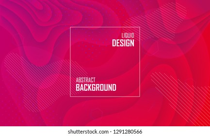 Liquid color abstract background design. Fluid vector gradient design for banner, post