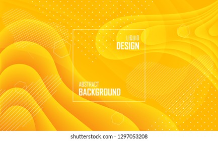 Liquid color abstract background design. Fluid vector gradient design for banner, post