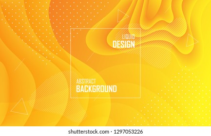 Liquid color abstract background design. Fluid vector gradient design for banner, post