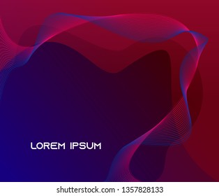 Liquid color abstract background design. Fluid vector gradient design for banner, post