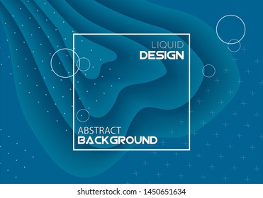 Liquid color abstract background design. Fluid vector gradient design for banner, post