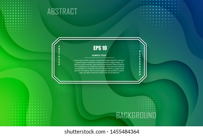 Liquid color abstract background design with dynamic style. Fluid shapes composition. Futuristic design banner. Trendy gradient wavy shapes.