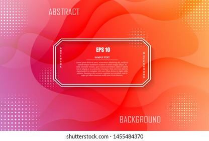 Diseño de fondo abstracto en color líquido con estilo dinámico. Composición de formas fluidas. Cartel de diseño futurista. Formas onduladas con degradado de moda.