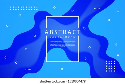 Liquid color abstract background design with dynamic style. Fluid shapes composition. Futuristic design banner. Trendy gradient wavy shapes.