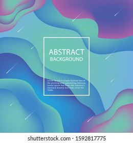 Liquid color abstract background design. Fluid vector gradient design for banner, post