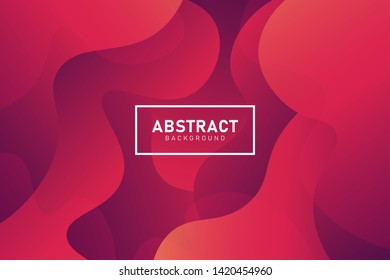 Liquid color abstract background. Wavy gradient bright backdrop. Fluid dynamic vector illlustration.