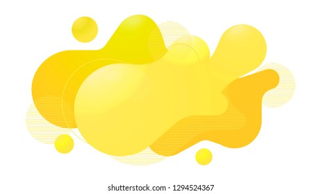 Liquid color abstract geometric shape. Fluid gradient element for minimal banner, logo, social post. Futuristic trendy dynamic element. Abstract background. Eps10 vector